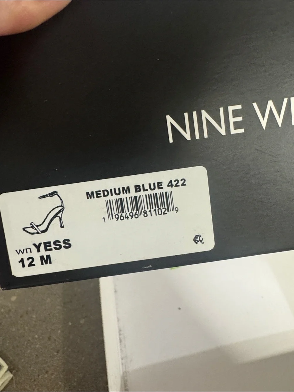 Nine West Yess Heels electric blue size 12 - Picture 9 of 12